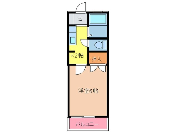 スワンハイツ海の中道の物件間取画像